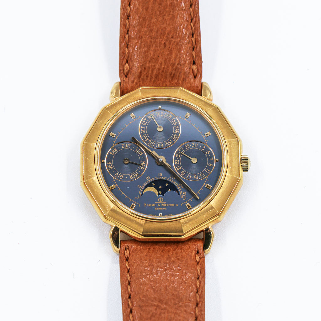 1980s Baume & Mercier Riviera Perpetual Calendar