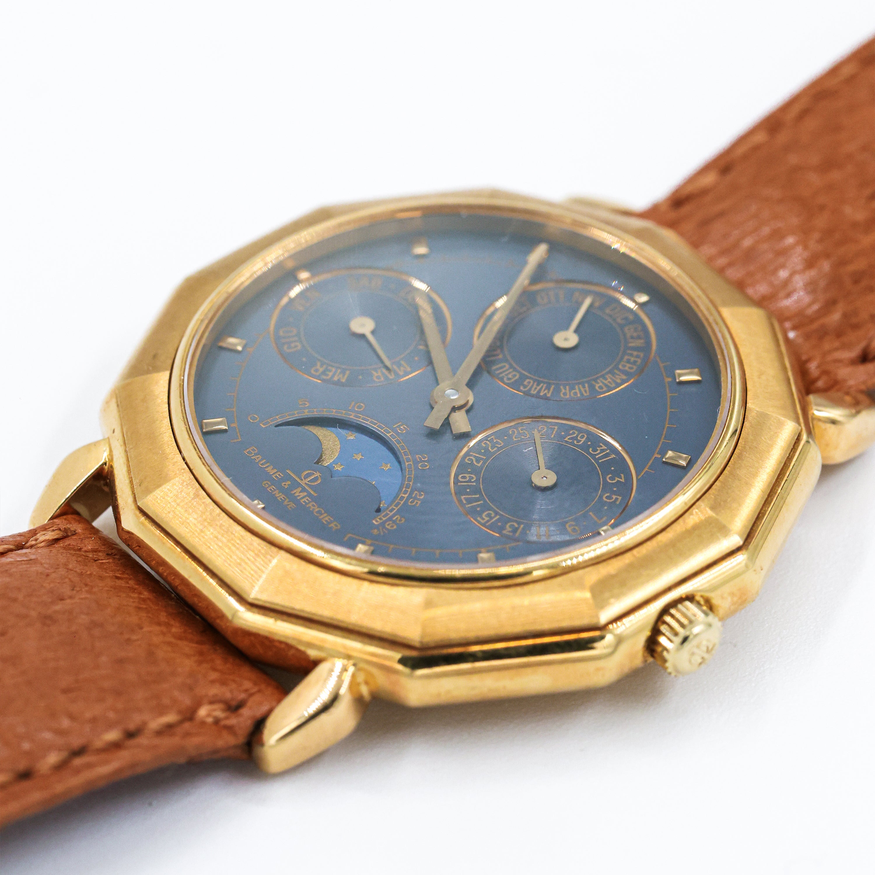 1980s Baume & Mercier Riviera Perpetual Calendar