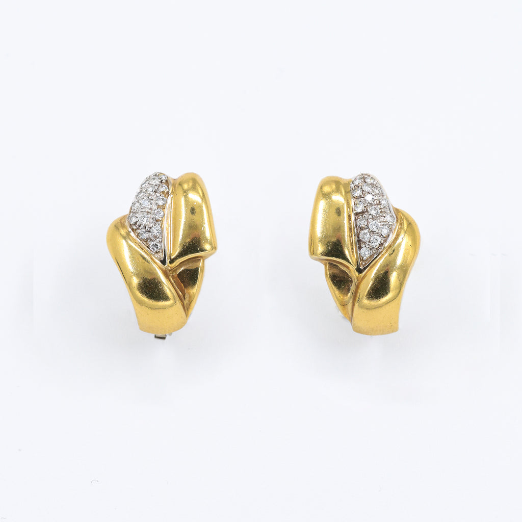 1980s Earrings with Diamonds