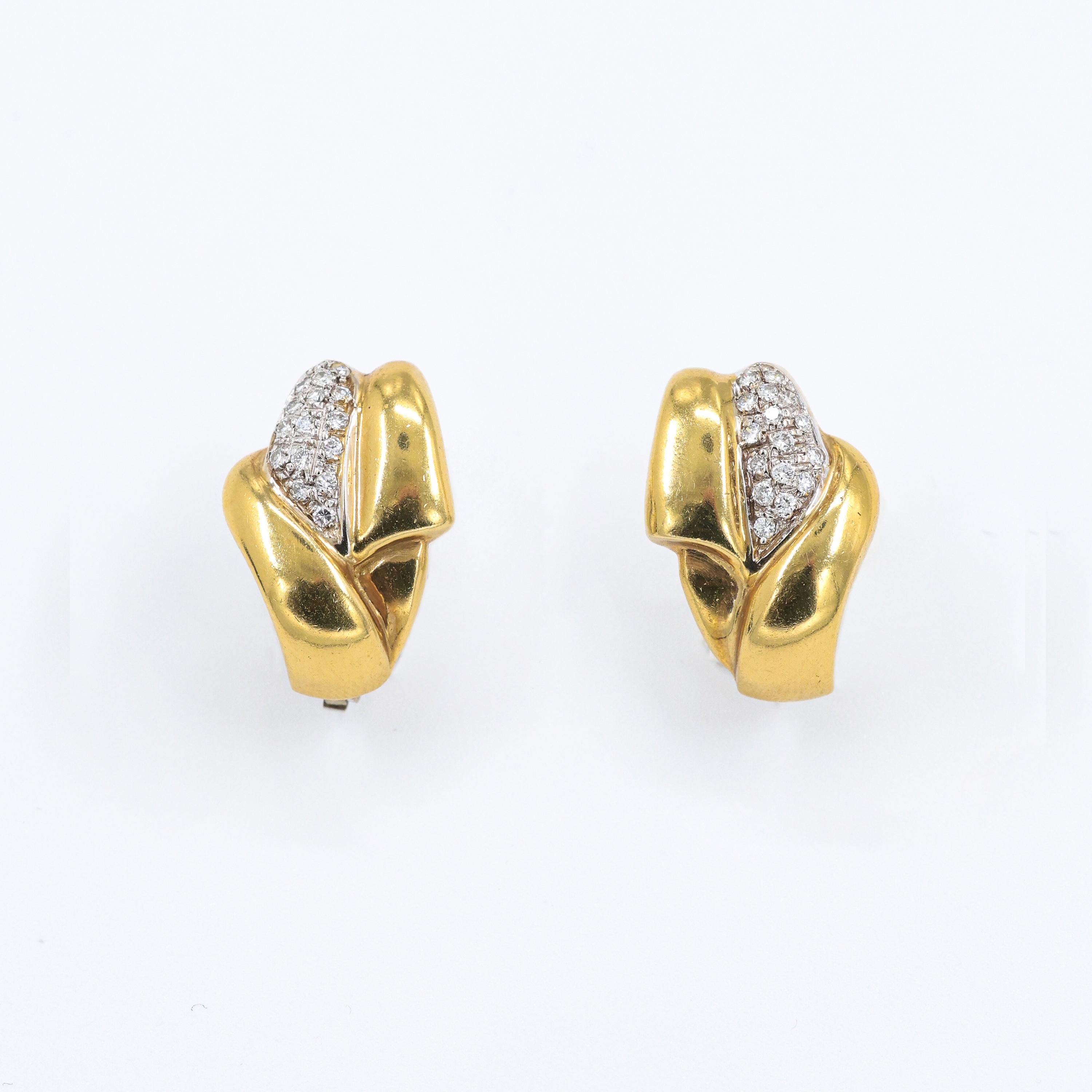 1980s Earrings with Diamonds