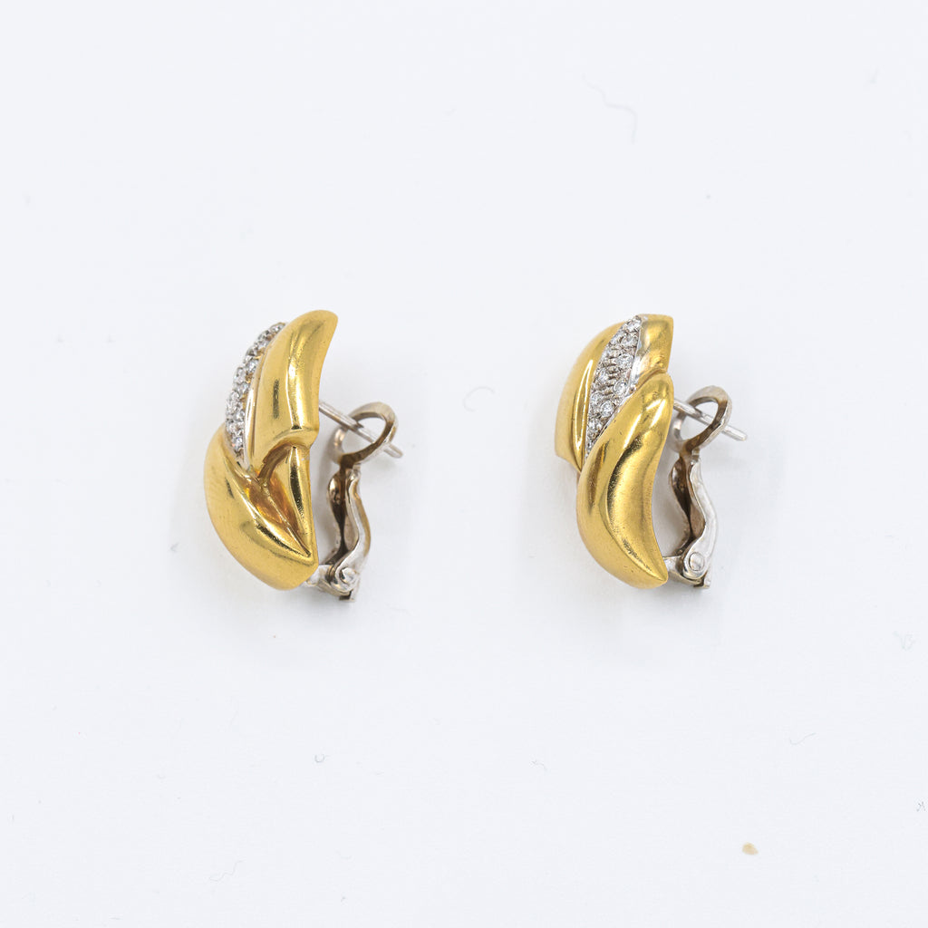 1980s Earrings with Diamonds